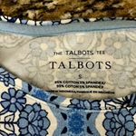 Talbots Mosaic Floral Print Short Sleeve Knit Top S Photo 5