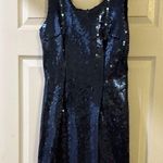 Elegant Sequin Blue Dress Photo 0