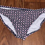 Tommy Hilfiger  Navy and Pink Floral Geometric Bikini Bottoms Photo 0