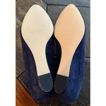 Talbots Women's Wedge Shoes Size 9.5M Leather Suede Blue Preppy City Slip On Photo 6