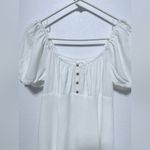 Be cool  White Puff Sleeve Midi Dress Photo 3
