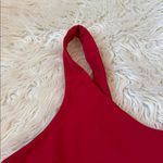 CARBON38 One Shoulder Convertible Bra Top in Melt Tomato Red Photo 3