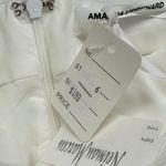 Amanda Uprichard  Annalise White Dress Fit Flare Party Cocktail Mini Dress Size M Photo 5