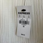 EXPRESS NWT  Chiffon Pleated Dress Off White Size XS Wedding Bridal Bachelorette Photo 7