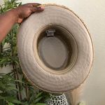 Disney Natural Straw Woven Mickey Mouse Golf Tan Sun Fedora Cowboy Hat Cap Black Band Photo 4