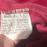 Vintage Burgundy Velour Polo Shirt Long Sleeve Collared Pocket Size L Red Size L Photo 6