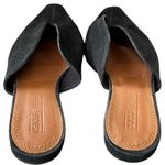 ASOS Landing Mules Womens 7 Black Suede Slip On Flats Pointy Comfort Shoes Photo 7
