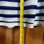 Romeo + Juliet Couture Woman's Small Strapless Maxi Dress Blue White Stripes Photo 6