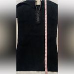 DKNY 90s active fitted 2 tone quarter zip pullover sweater black ivory Ribbed M Photo 13