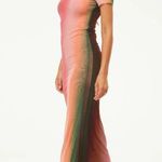 MISA Los Angeles Vanessa Dress in Cali Ombre Medium New as-is Womens Midi Long Photo 10