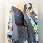 Dansko Rare Floral Garden  Mule Clogs Womens size 40 EU 10 US black & flowers Photo 6