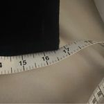 Chico's  Black Suede Leather Laser Cut Lace Hem Jacket Size 1 M Boho Western Chic Photo 6