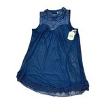 Altar'd State  Blue Lace‎ Embellished Sleeveless Dress MEDIUM Sheer Flowy NWT Photo 4