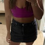 Denim Mini Skort Black Size L Photo 2