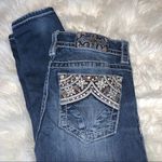 Miss Me Skinny Jeans Embroidered/Rhinestoned Sz 25 Photo 1