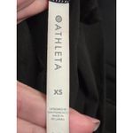 Athleta  Top XS Solid Black Solace Support Top Blue Tank Built in Bra 531153 Photo 3