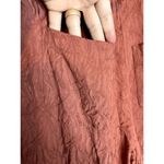 Anthropologie ETT:TWA By Tie Waist Rose Terrcotta Cropped Pull On Pants Size 4 Photo 4