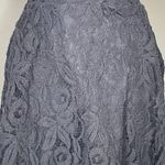 Vanity Women’s Black Floral Lace Mini Skirt Lined Back Zip Goth Retro Glam Sz M Size M Photo 1