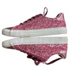 Pink Glitter Shiny Sparkle Fashion Sneakers Women’s Size 7 Barbie Low Top Photo 5
