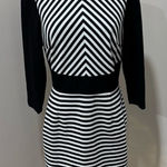 Antonio Melani  Womans Dress Black White Striped‎ 3/4 Sleeve Sheath size 8 Photo 0