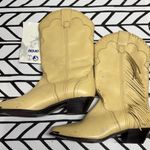 Acme Women's Beige Western Boots with Fringe size 6.5 Tan Photo 2