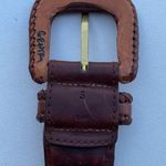 VTG Women’s Belt Brown Leather Braided Small Photo 5