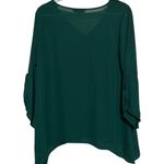 Pioneer Woman Women's Green Shark‎ Bite Tunic V Photo 1