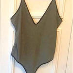 EXPRESS  Olive bodysuit + black‎ tank EUC Photo 0
