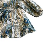 Free People Bold Bohemian Print Mini Dress Flowy Wide Sleeves Size XS Women's Photo 8