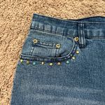 Diane Gilman Western Bootcut Embellished Jeans Size 12P Photo 2