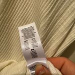 MOTHER Denim the Split Varsity Long Sleeve in Whisper White size Small Photo 6