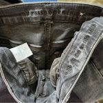 American Eagle Curvy Highest Rise Jegging Sz 6 LONG Black Denim Distressed Photo 9