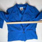 Joie  100% Silk Blazer Size Medium Blue Jacket Cropped Lightweight Luxury Office Photo 7