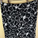 Adrianna Papell NWT  2X‎ Crepe High-Rise Wide Leg Crop Pant Black White Career Photo 9