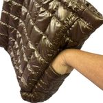 Brown Puffer Quilted Tote Bag Shoulder Bag 14 x 12 x 3.5 Inches Photo 3