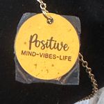 Faux Gold Plated Positive Mind Vibes Life Adjustable Necklace Photo 1