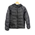 Uniqlo  Lightweight Down Hooded Jacket Black Puffer Coat Womens Size Large Photo 1