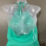 SheIn Green Cropped Halter Top Photo 1