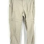 Columbia Titanium Womens Mid-Rise Packable Convertible Hiking Pants Beige Size 6 Photo 0