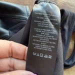 Anthropologie  Maeve Crop Tank Corset Size XL Black Faux Leather Stretch Photo 7