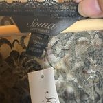 NWT Soma Women’s Lace Camisole Medium Black Short Sleeve Sheer Top Angelcore Photo 4