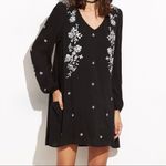 ✨HP✨Black Cutout Back Lantern Embroidered Dress✨ Black Size XS Photo 2