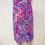 Karin Stevens Paisley Print Dress With Belt Size 10 Photo 5