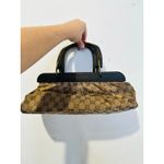 Gucci Fall 2002 Tom Ford Classic Brown Monogrammed GG Canvas Wood Handle Doctor Photo 2