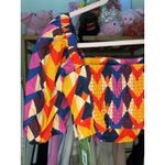 Farm Rio  Lindeza Grafica Smocked Crop Top Size Small Brand New Photo 6