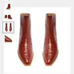 Schutz BRIANI CROCODILE EMBOSSED LEATHER BOOTIE Photo 3