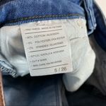 Kancan Ankle Skinny Jeans Stretch Fading Distressing Raw Hem Side Panels Blue Size 26 Photo 5