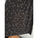 Talbots Vintage Dark Floral Pull On Black Maxi Skirt Size Small Petite USA Photo 3