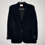 Pendleton Vintage 1980s  Black Virgin Wool Blazer USA Made medium Photo 2
