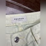 PacSun high rise festival pale yellow/lime distressed shorts sz 27 Photo 1